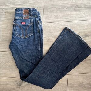 Miss Sixty Women's Low rise Dark Blue Flare Jeans